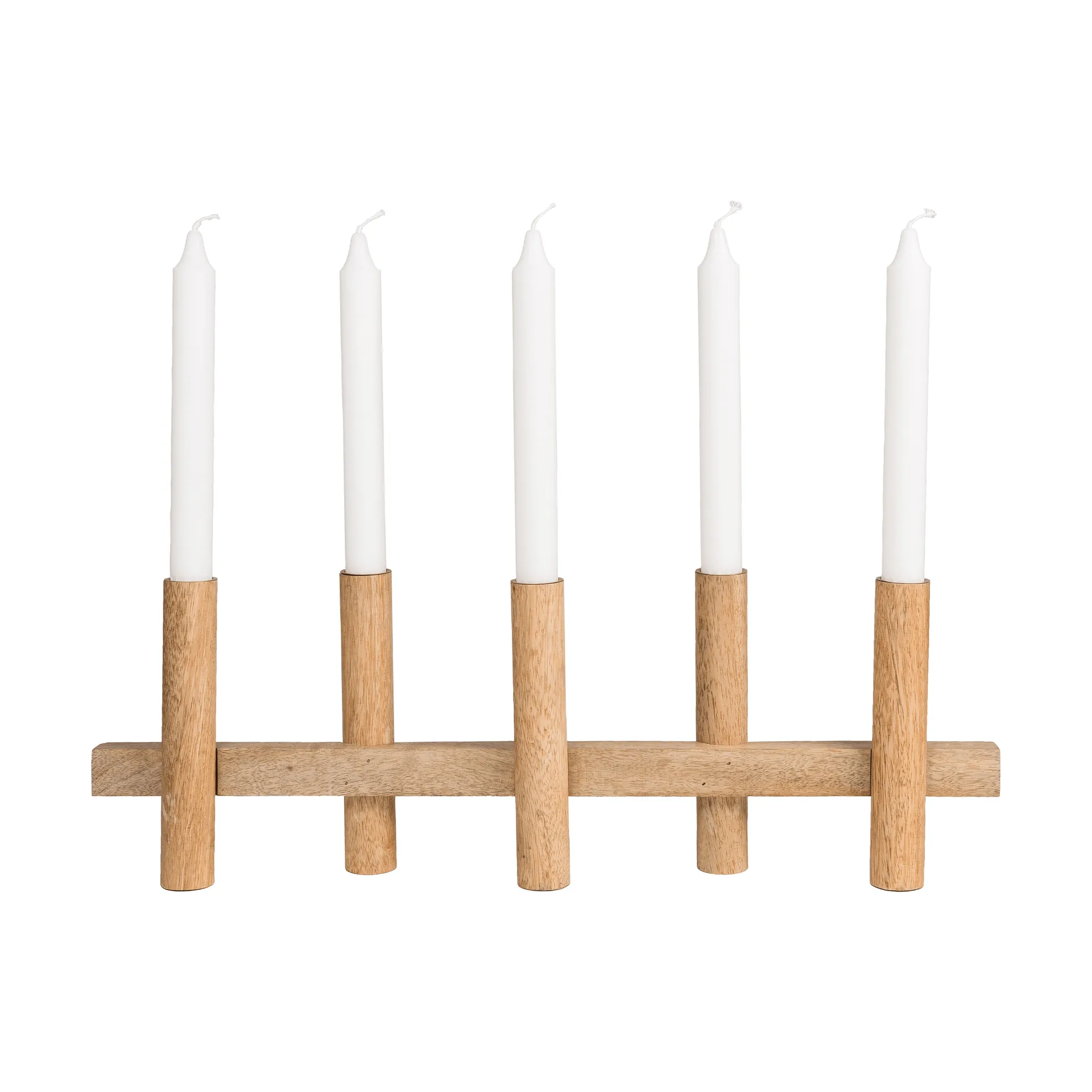 Ernst candelabro para 5 velas, Madera clara ERNST
