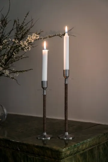 Ernst candelabro trenzado - Acero cepillado, Ø8x30 cm - ERNST
