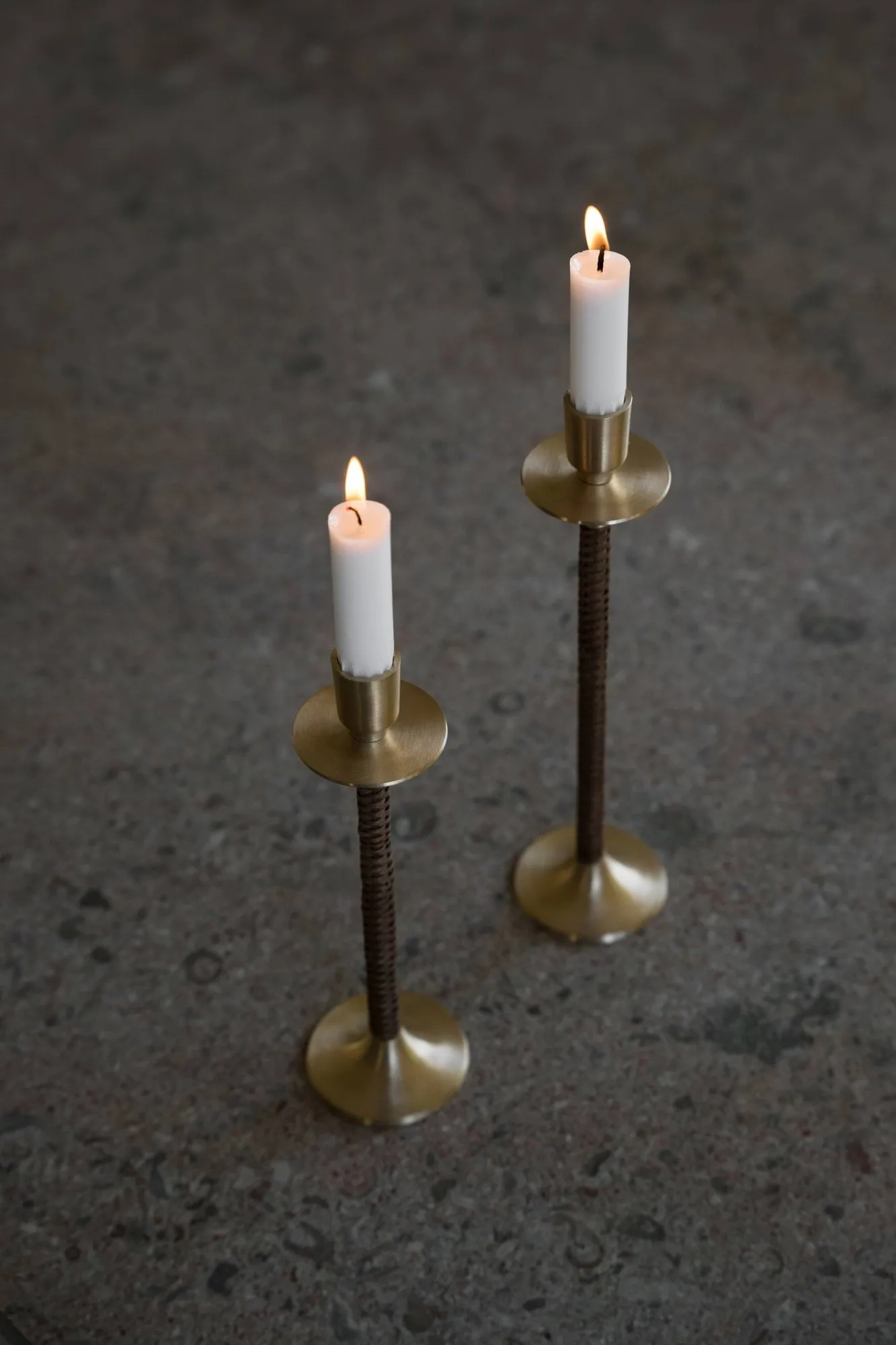 Ernst candelabro trenzado, Latón, Ø8x25 cm ERNST