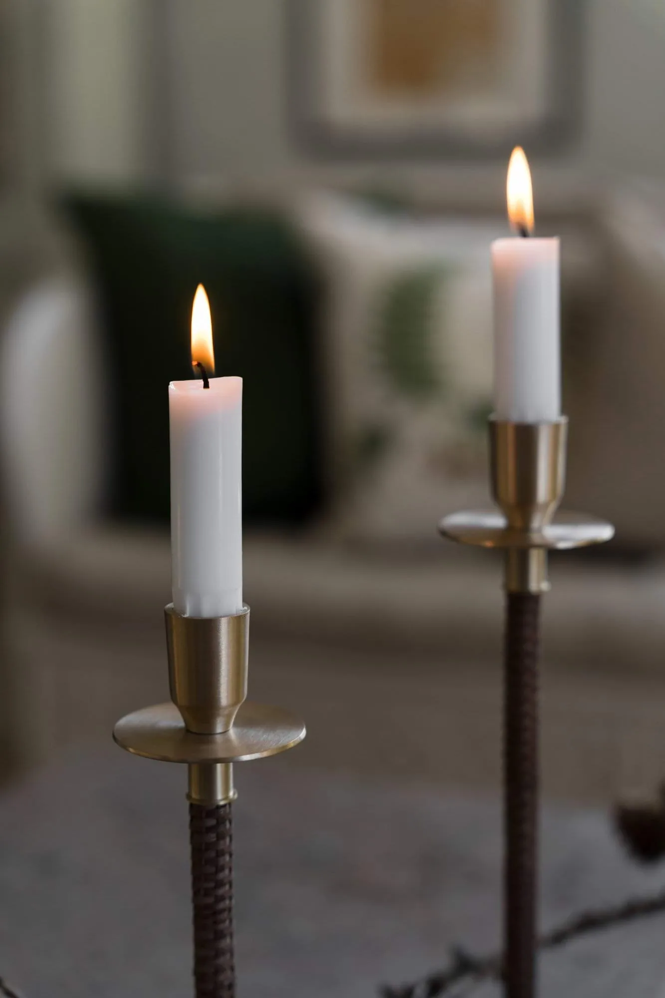 Ernst candelabro trenzado, Latón, Ø8x30 cm ERNST