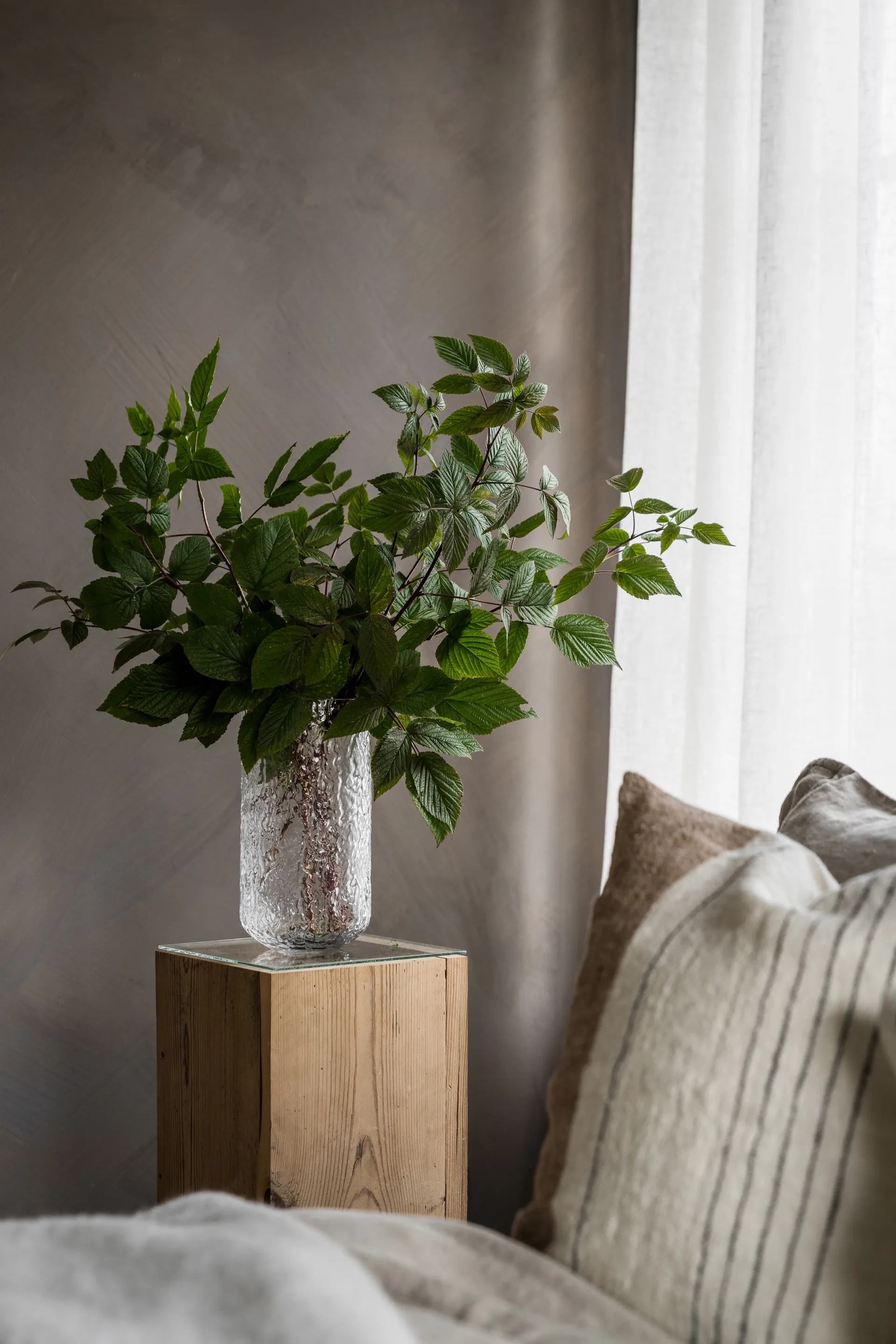 Ernst jarrón estampado 25 cm, Claro ERNST