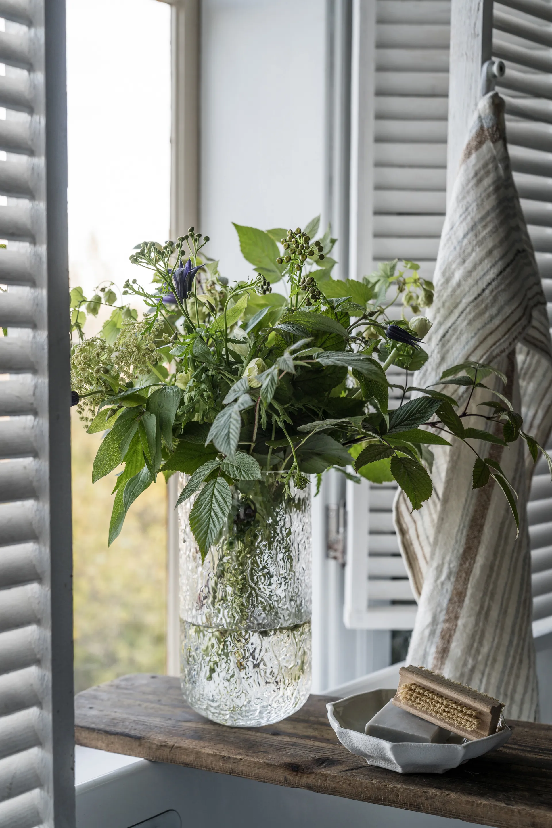 Ernst jarrón estampado 25 cm, Claro ERNST