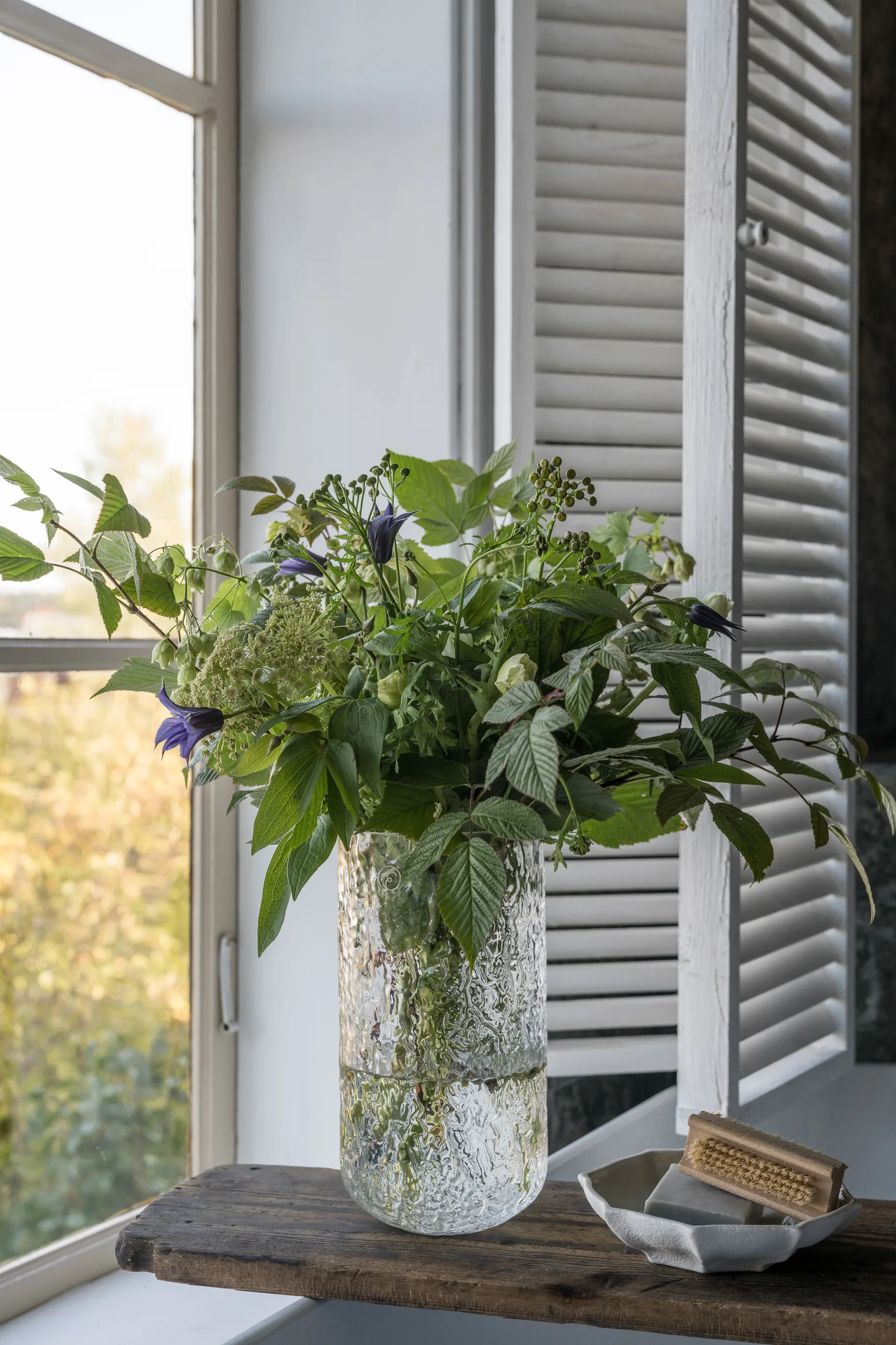 Ernst jarrón estampado 25 cm, Claro ERNST