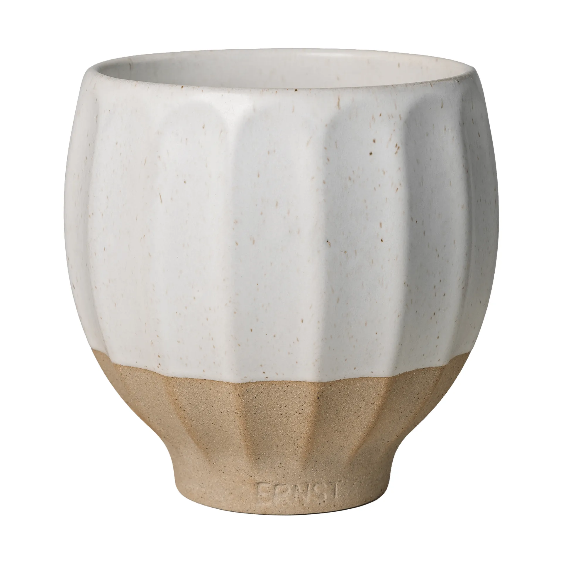 Ernst maceta, Blanco-natural, Ø14x14 cm ERNST