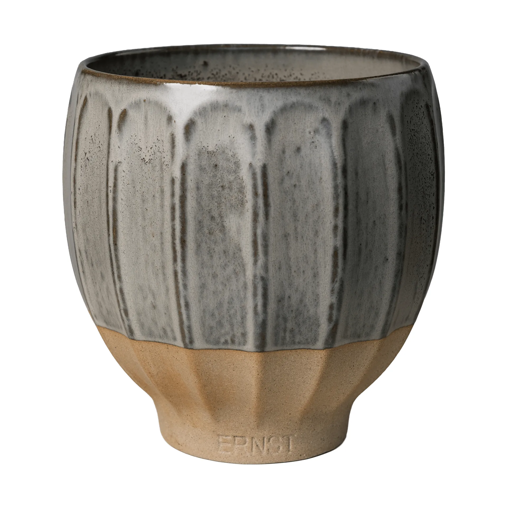 Ernst maceta, Gris-natural, Ø18x18 cm ERNST