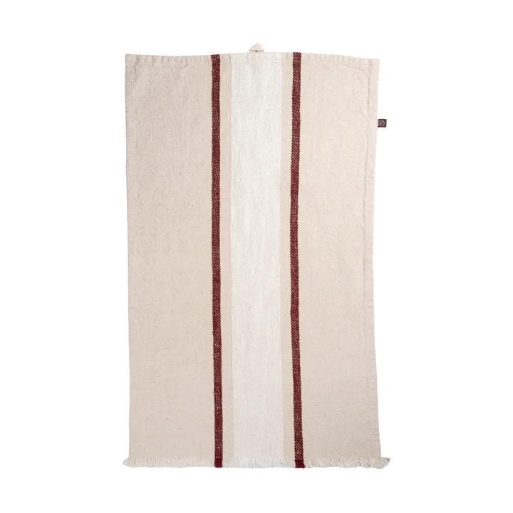 Ernst paño de cocina - Natural-blanco-rojo, 47x70 cm - ERNST