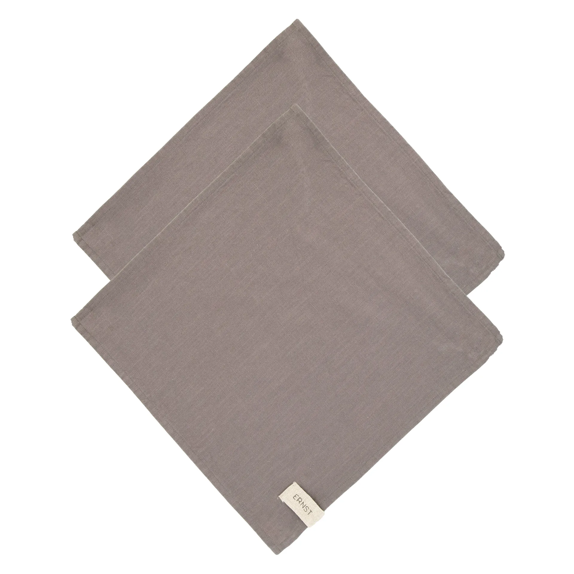 Ernst Servilleta de tela algodón 2, gris ERNST