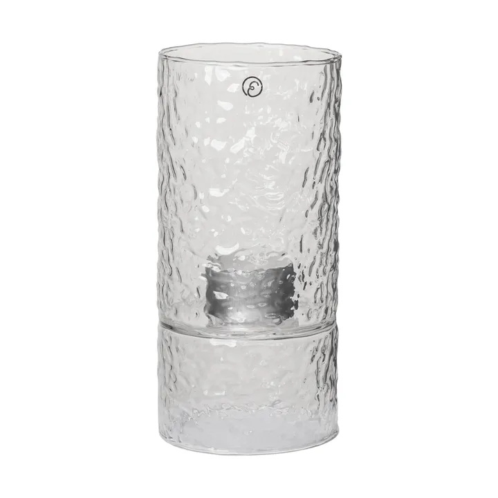 Florero / Farol portavelas con relieve Ernst - Ø7,5x16 cm - ERNST