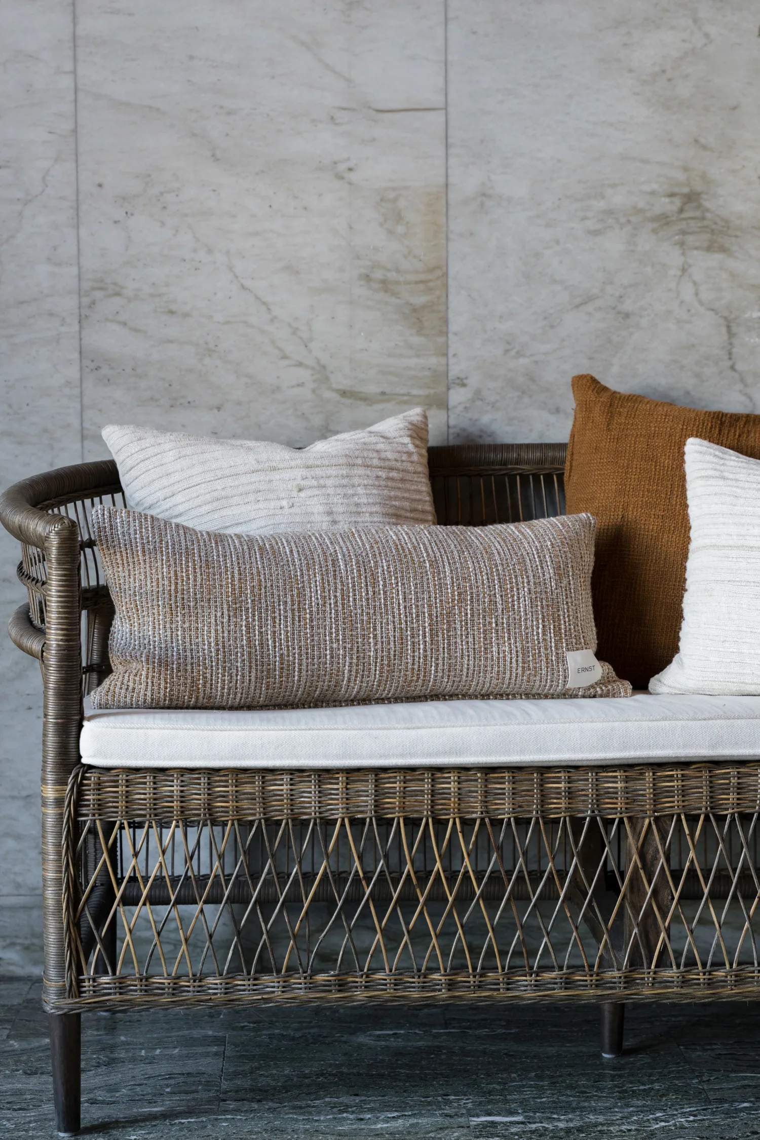 Funda de cojín Ernst, Beige caramelo, 30x70 cm ERNST