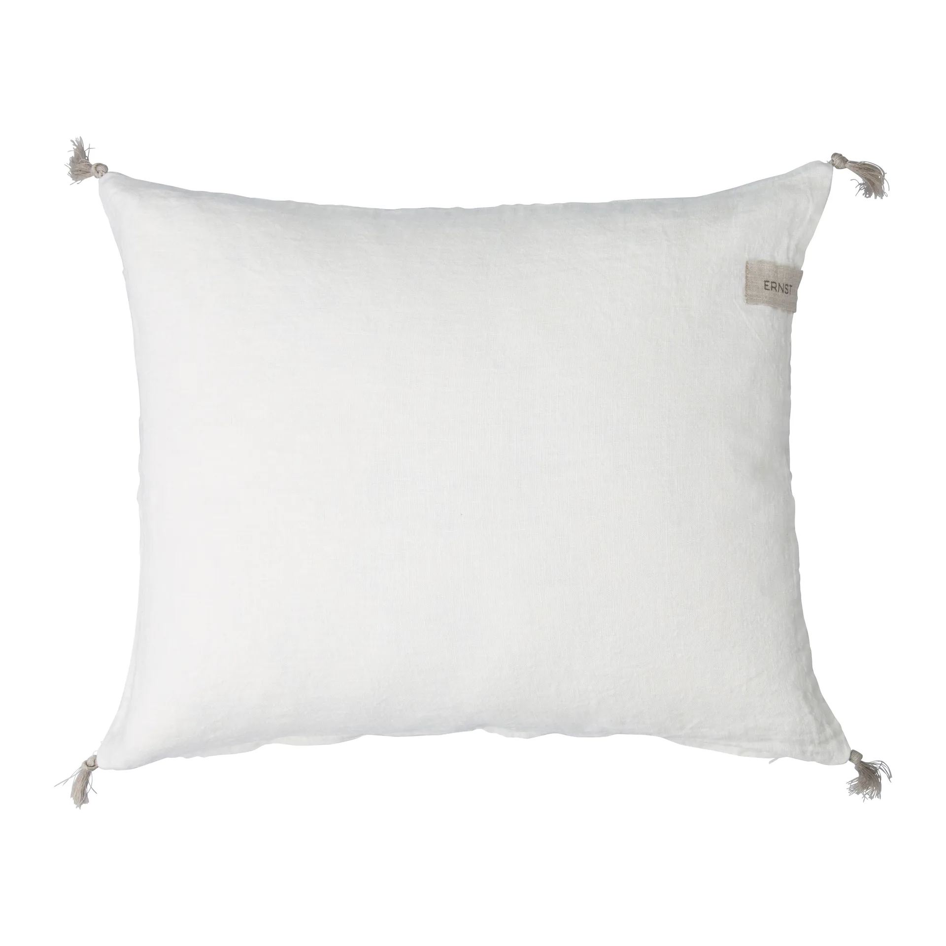 Funda de cojín Ernst con flecos 50 x 60 cm, blanco ERNST
