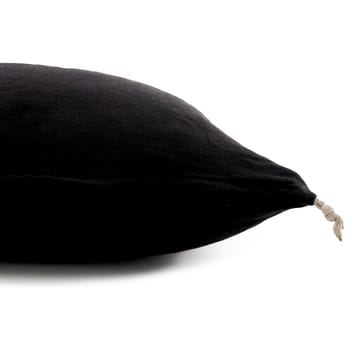 Funda de cojín Ernst con flecos 50 x 60 cm - negro - ERNST