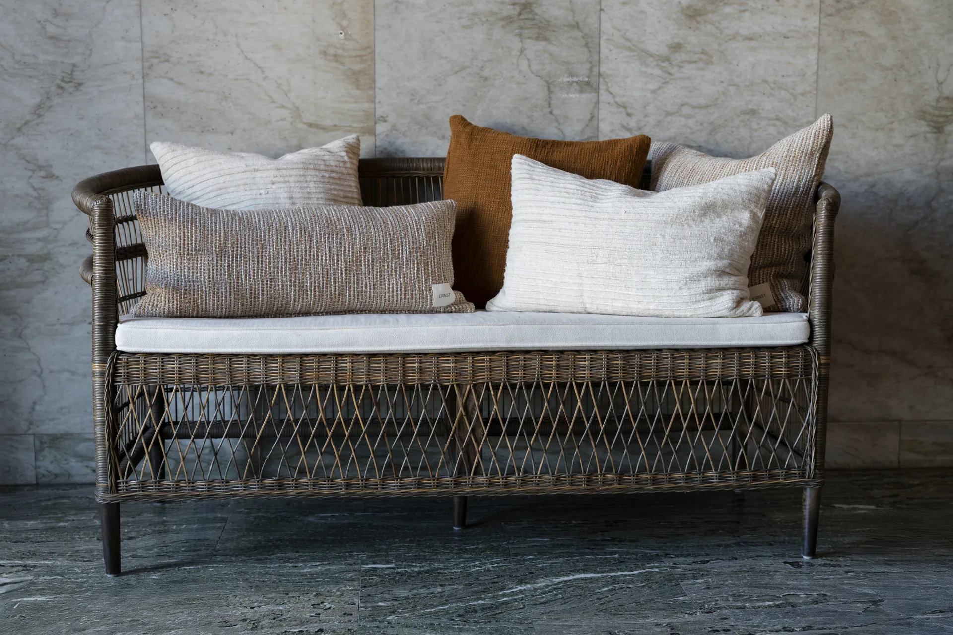 Funda de cojín Ernst con textura, Natural, 50x50 cm ERNST