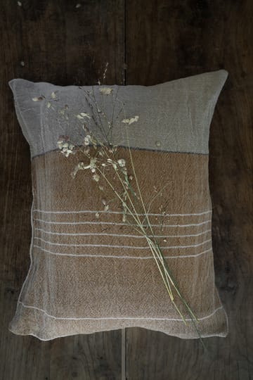 Funda de cojín Ernst tejido mixto de lino 40x60 cm - Caramelo-natural - ERNST