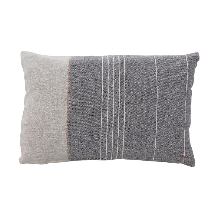 Funda de cojín Ernst tejido mixto de lino 40x60 cm - Gris-natural - ERNST