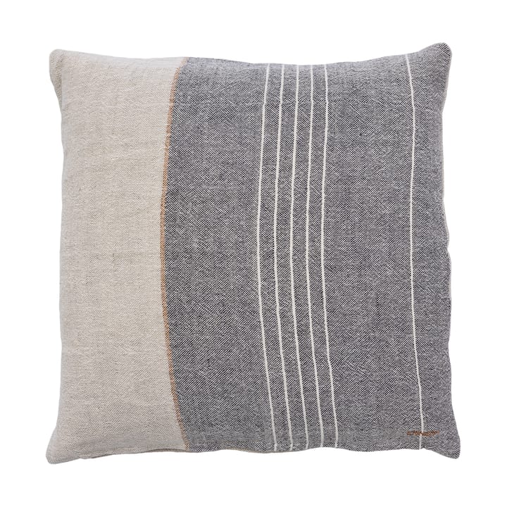 Funda de cojín Ernst tejido mixto de lino 50x50 cm - Gris-natural - ERNST