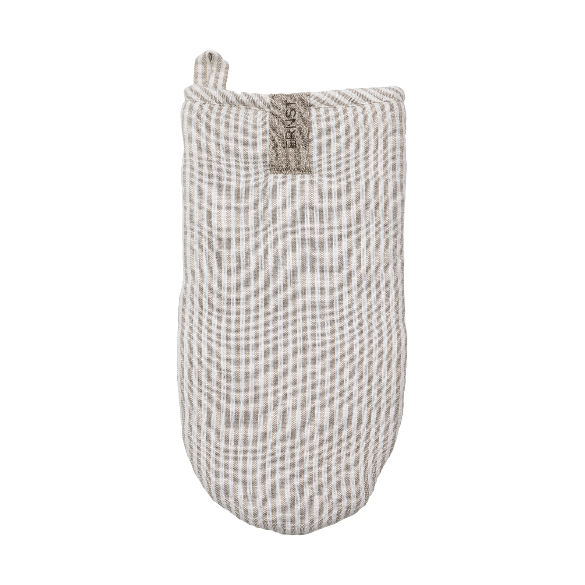Guante de horno Ernst a rayas, Beige-blanco a rayas ERNST