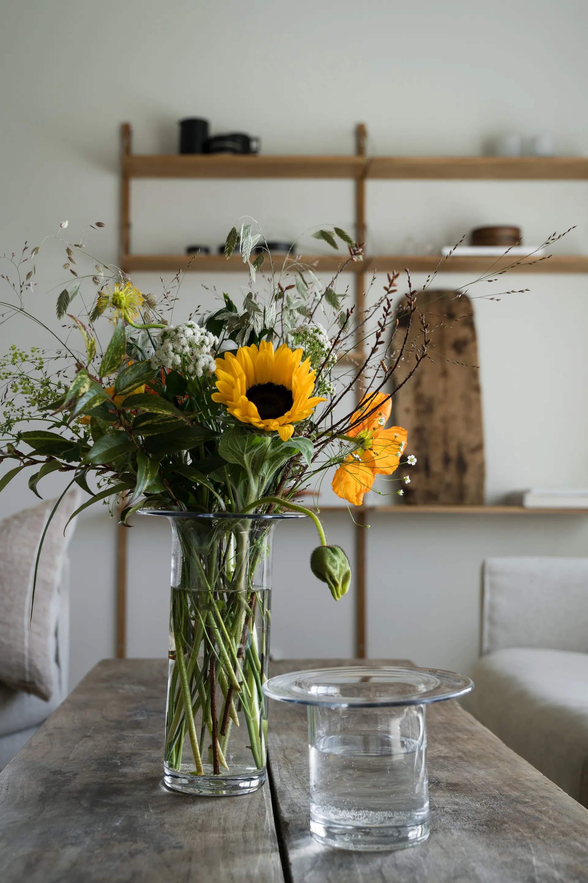 Jarrón de vidrio Ernst Ø17 cm, H 13 cm ERNST