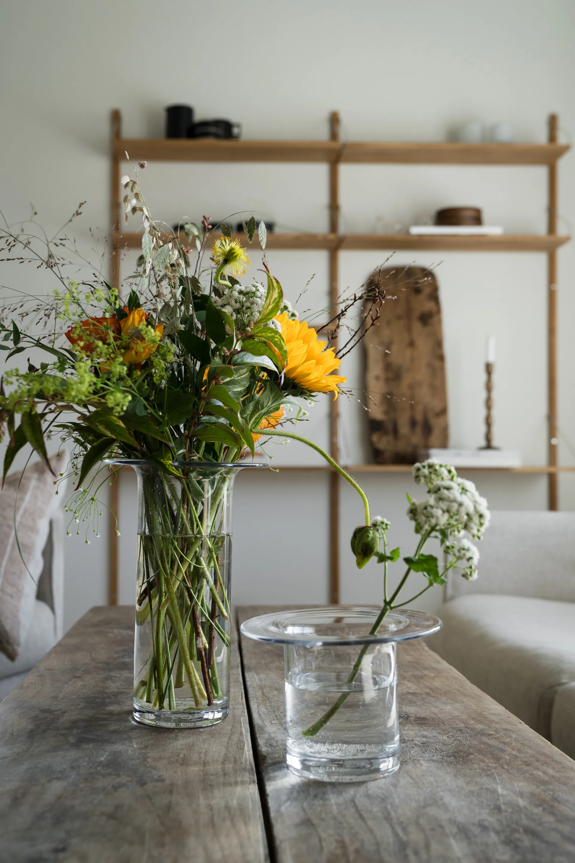 Jarrón de vidrio Ernst Ø17 cm, H 27 cm ERNST