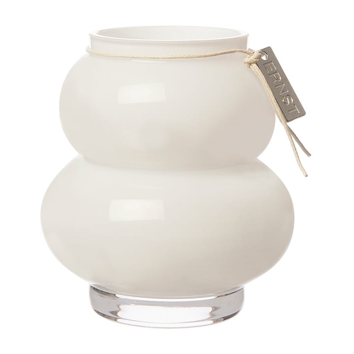 Jarrón de vidrio Ernst curvado 10 cm - blanco - ERNST