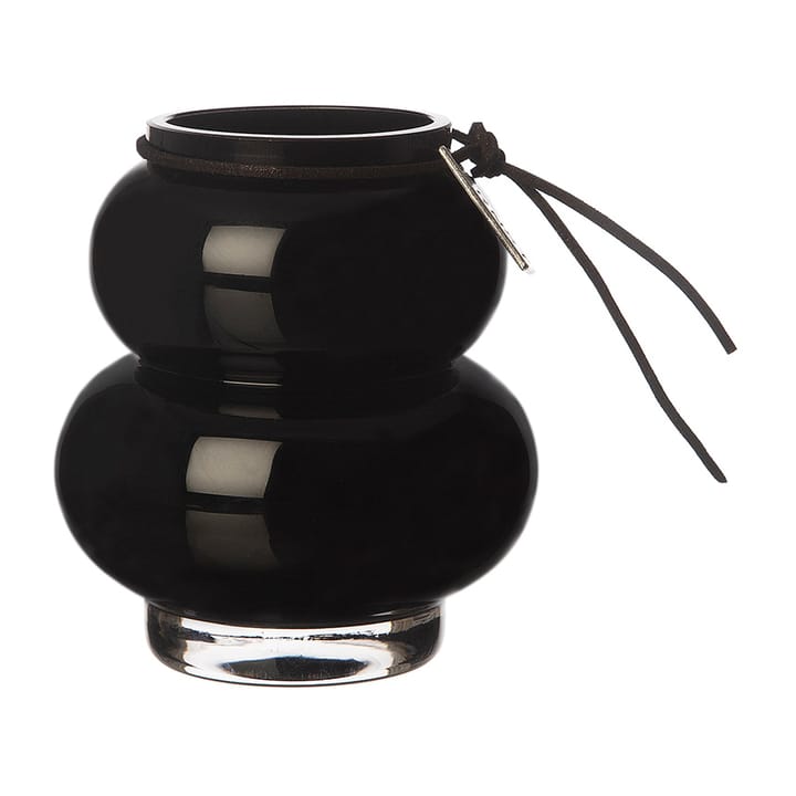 Jarrón de vidrio Ernst curvado 10 cm - negro - ERNST