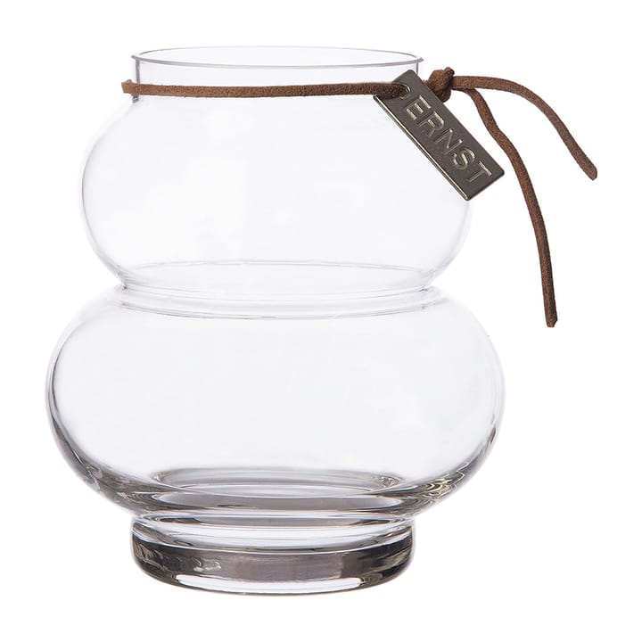 Jarrón de vidrio Ernst curvado 10 cm - transparente - ERNST