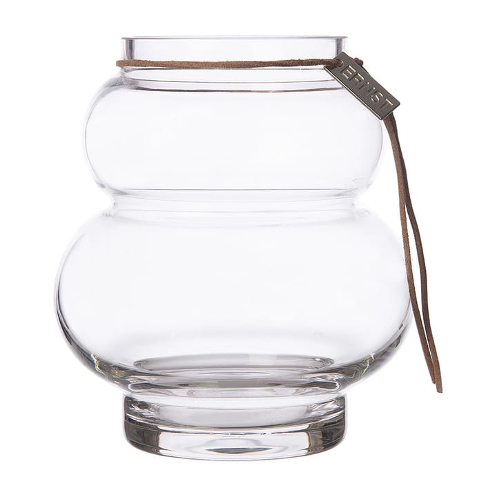 Jarrón de vidrio Ernst curvas 14 cm - transparente - ERNST