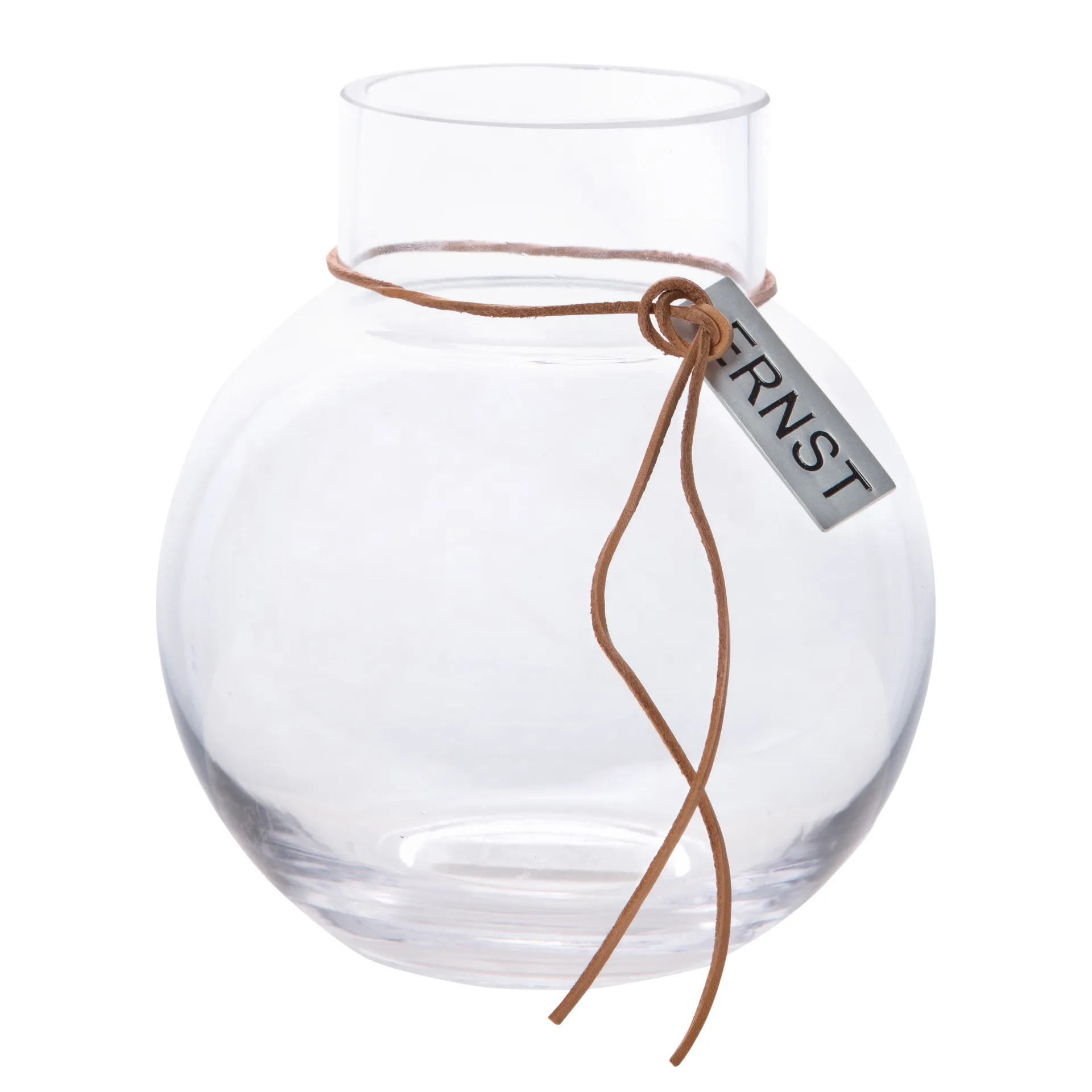 Jarrón de vidrio Ernst H14 cm Ø13 cm, transparente ERNST