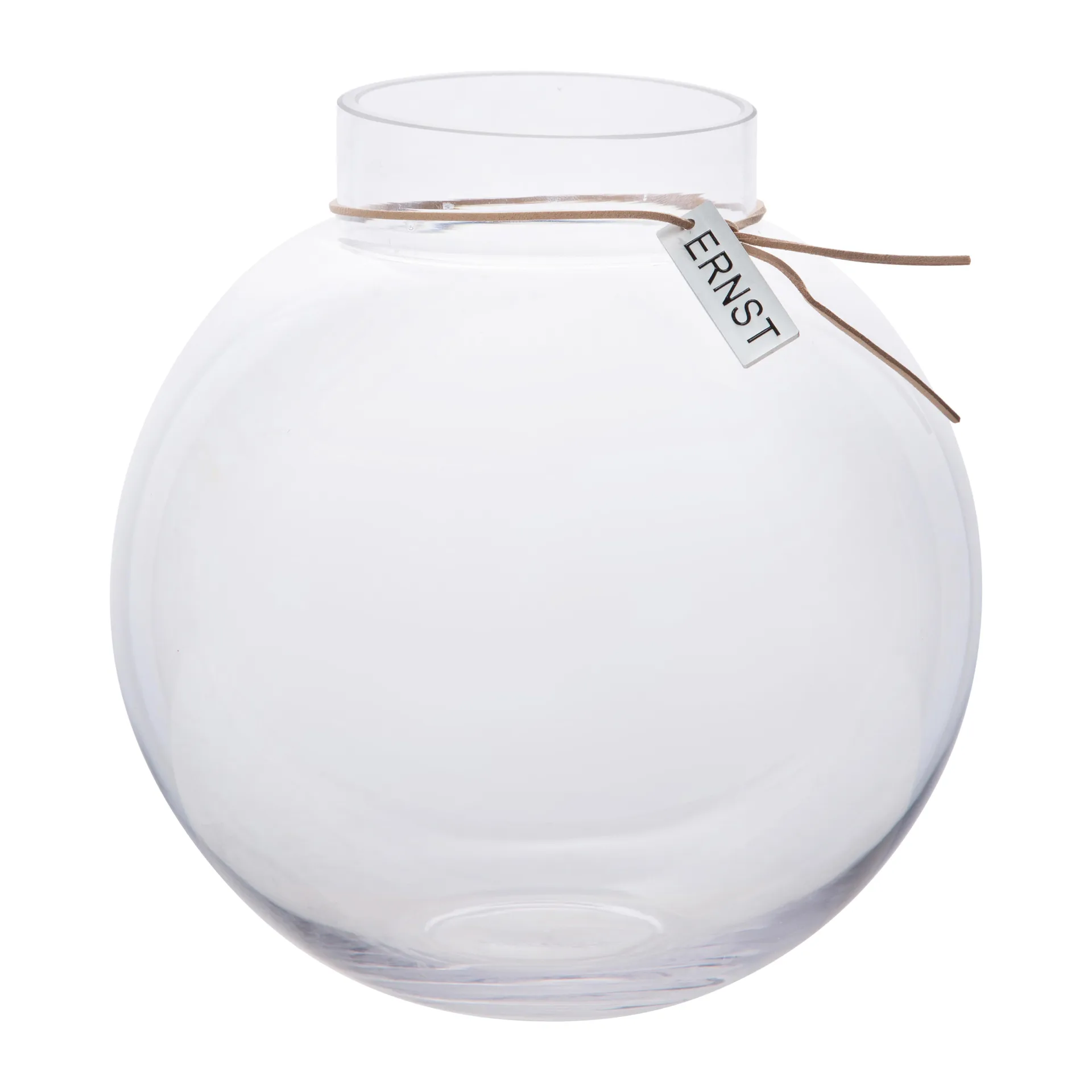 Jarrón de vidrio Ernst H22 cm Ø21 cm, transparente ERNST