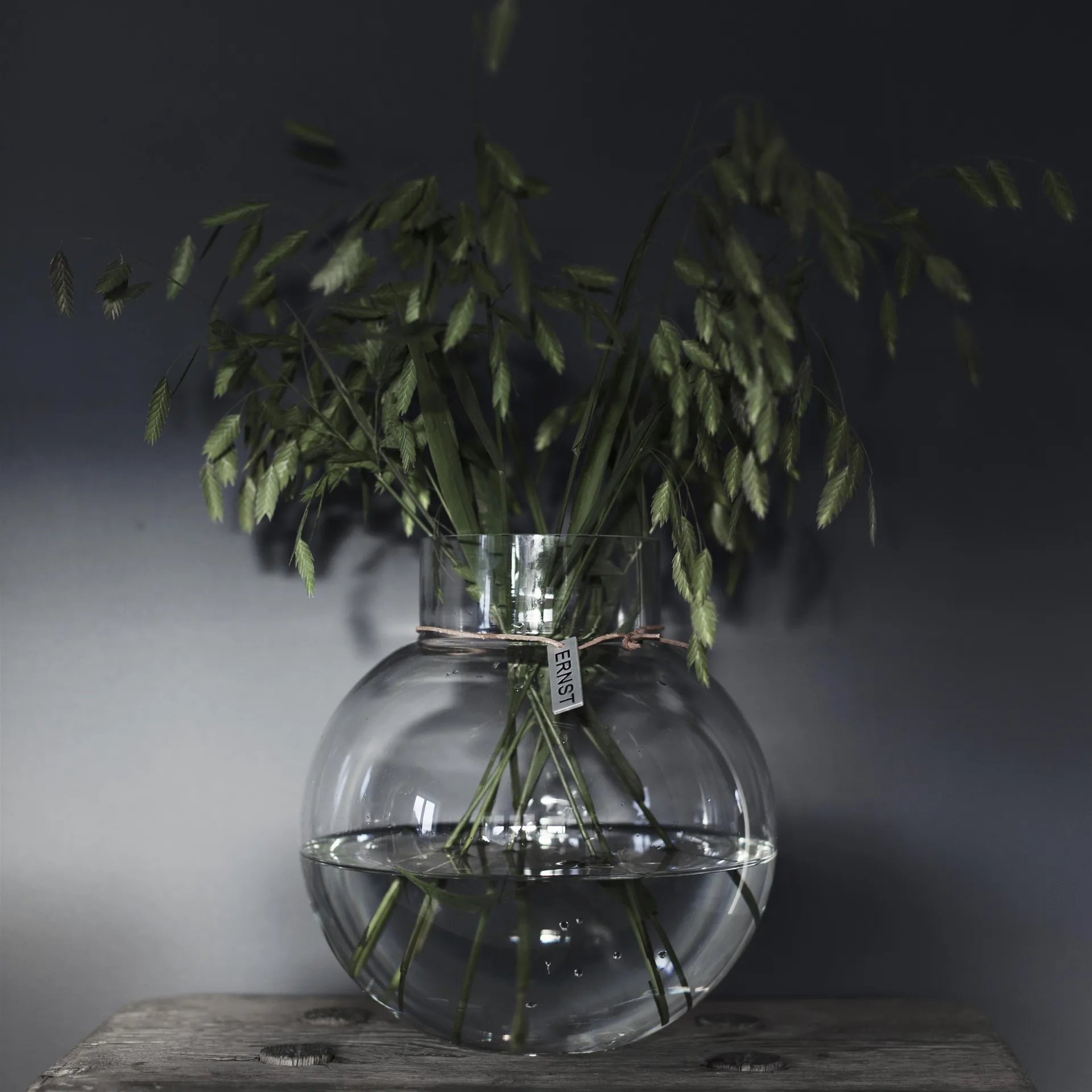 Jarrón de vidrio Ernst H22 cm Ø21 cm, transparente ERNST