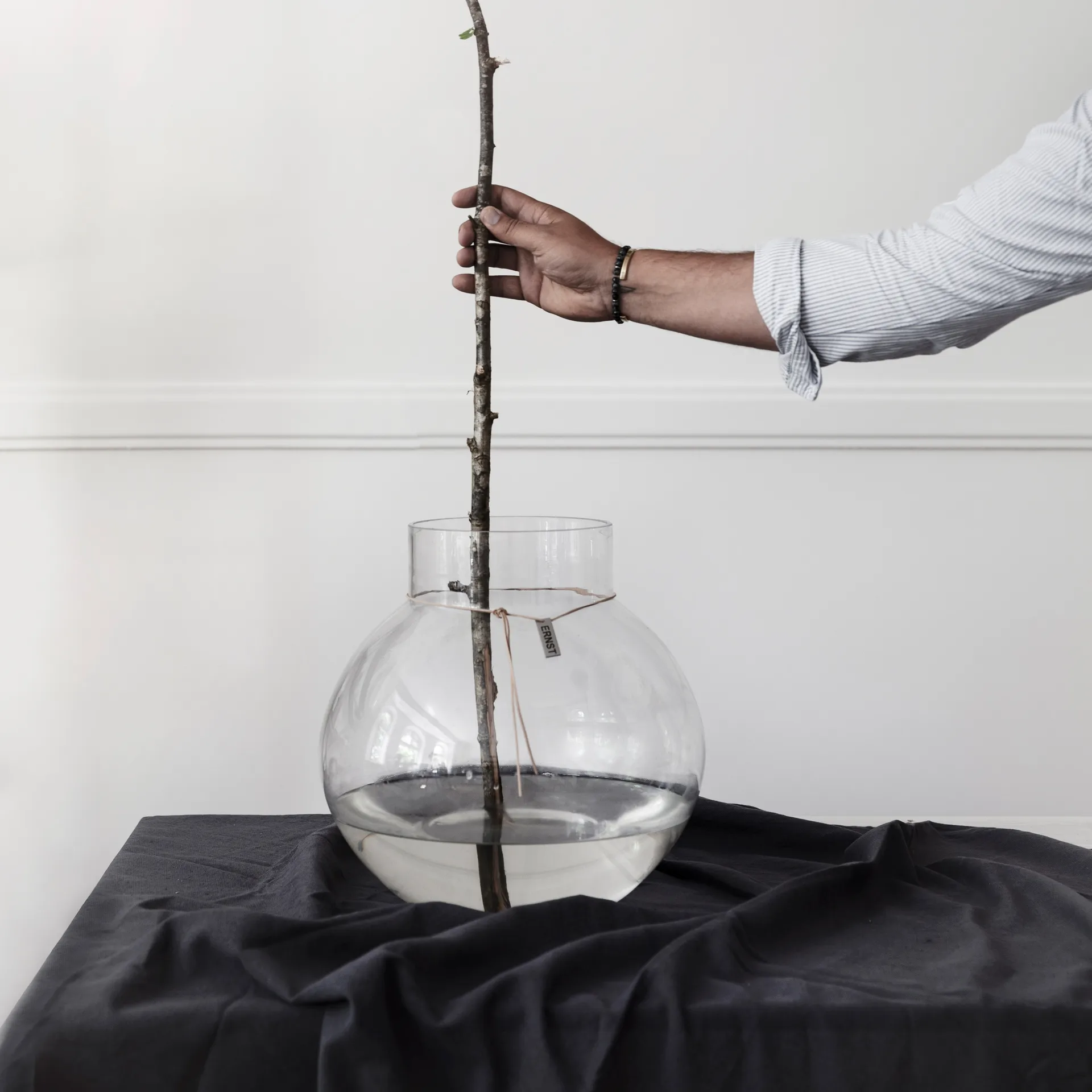 Jarrón de vidrio Ernst H29 cm Ø30 cm, transparente ERNST