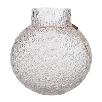 Jarrón de vidrio transparente Ernst con estructura - Ø29x30 cm - ERNST