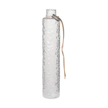 Jarrón de vidrio transparente Ernst con estructura - Ø5x25 cm - ERNST