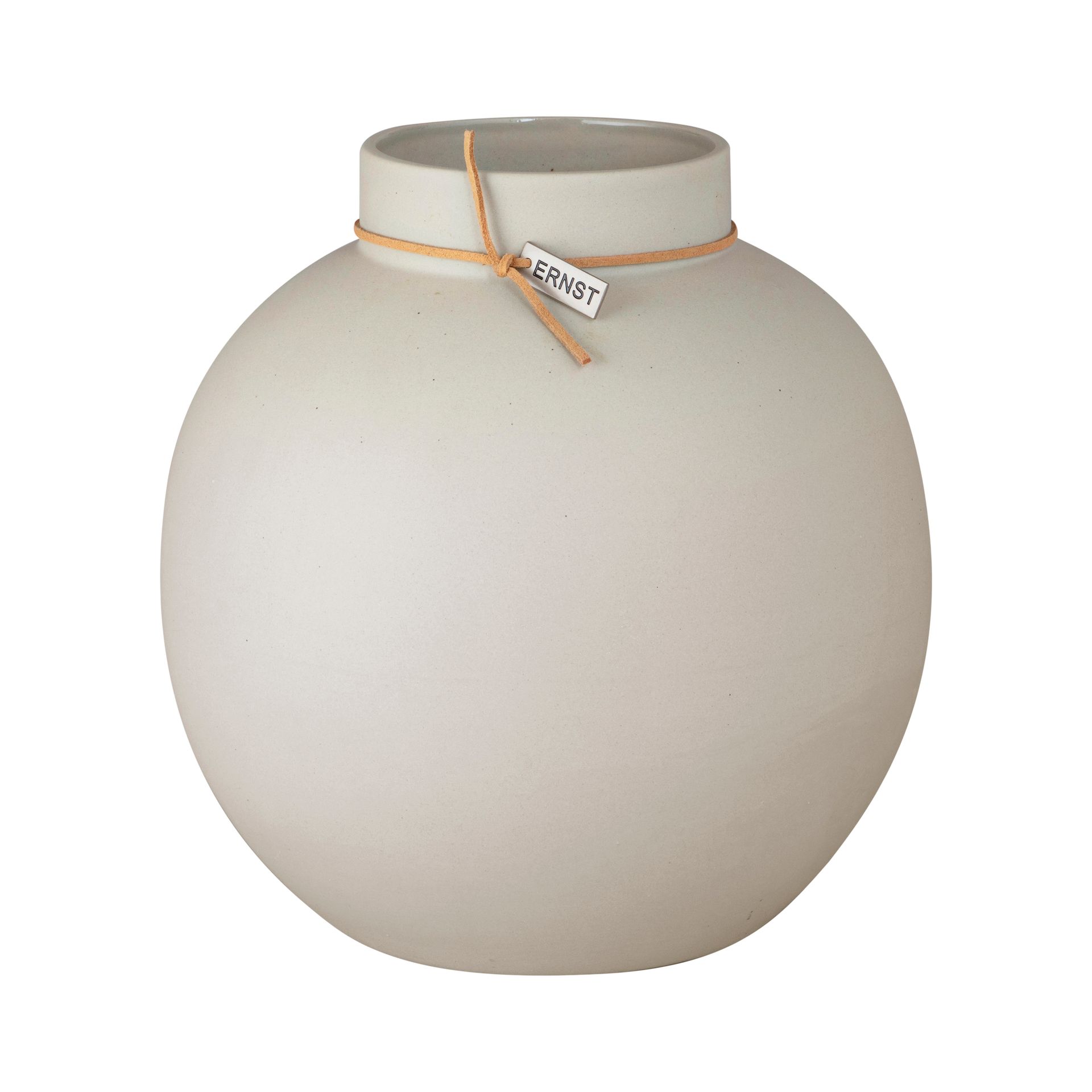 Jarrón Ernst gres natural, 22 cm ERNST