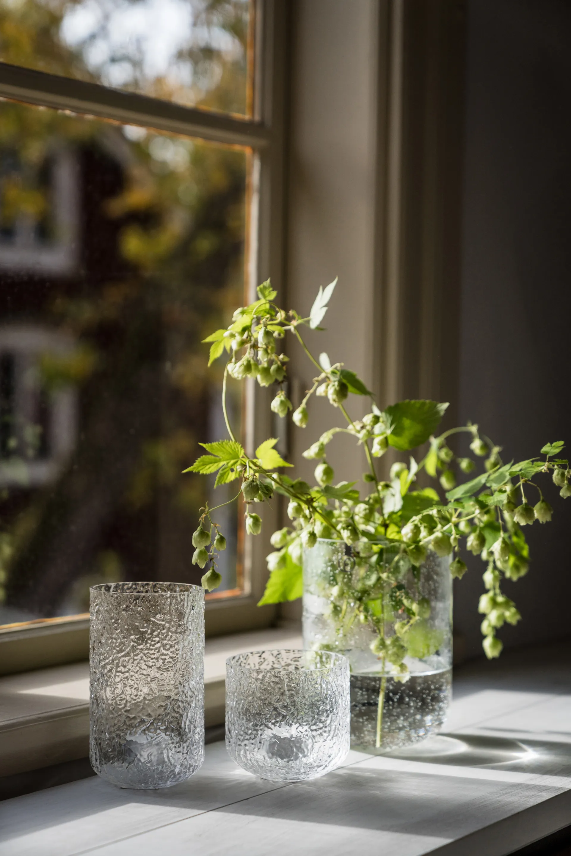 Jarrón Ernst vidrio burbujeado  18 cm, Claro ERNST