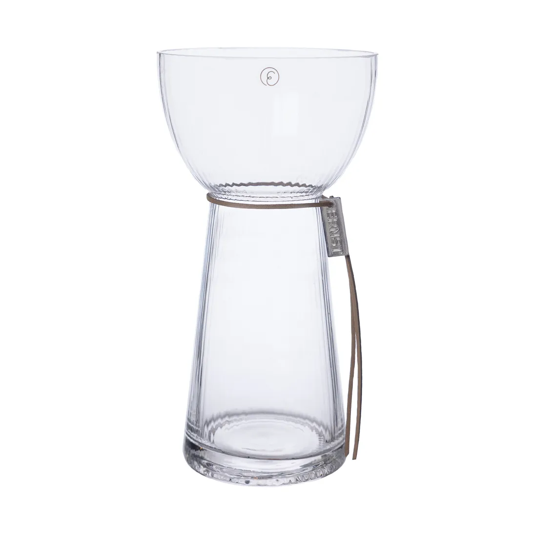 Jarrón para jacintos Ernst acanalado, 19 cm ERNST