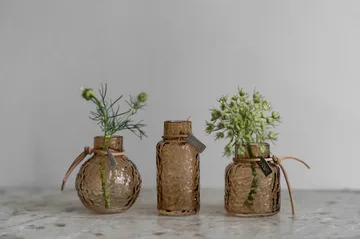 Jarrones estampados Ernst, set de regalo de 3 piezas - Ámbar - ERNST