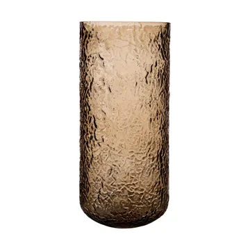 Jarrón/portavelas con patrón Ernst - Ámbar, Ø11×25 cm - ERNST