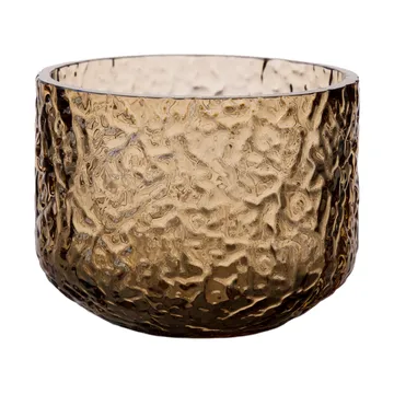 Jarrón/portavelas con patrón Ernst - Ámbar, Ø8×6 cm - ERNST