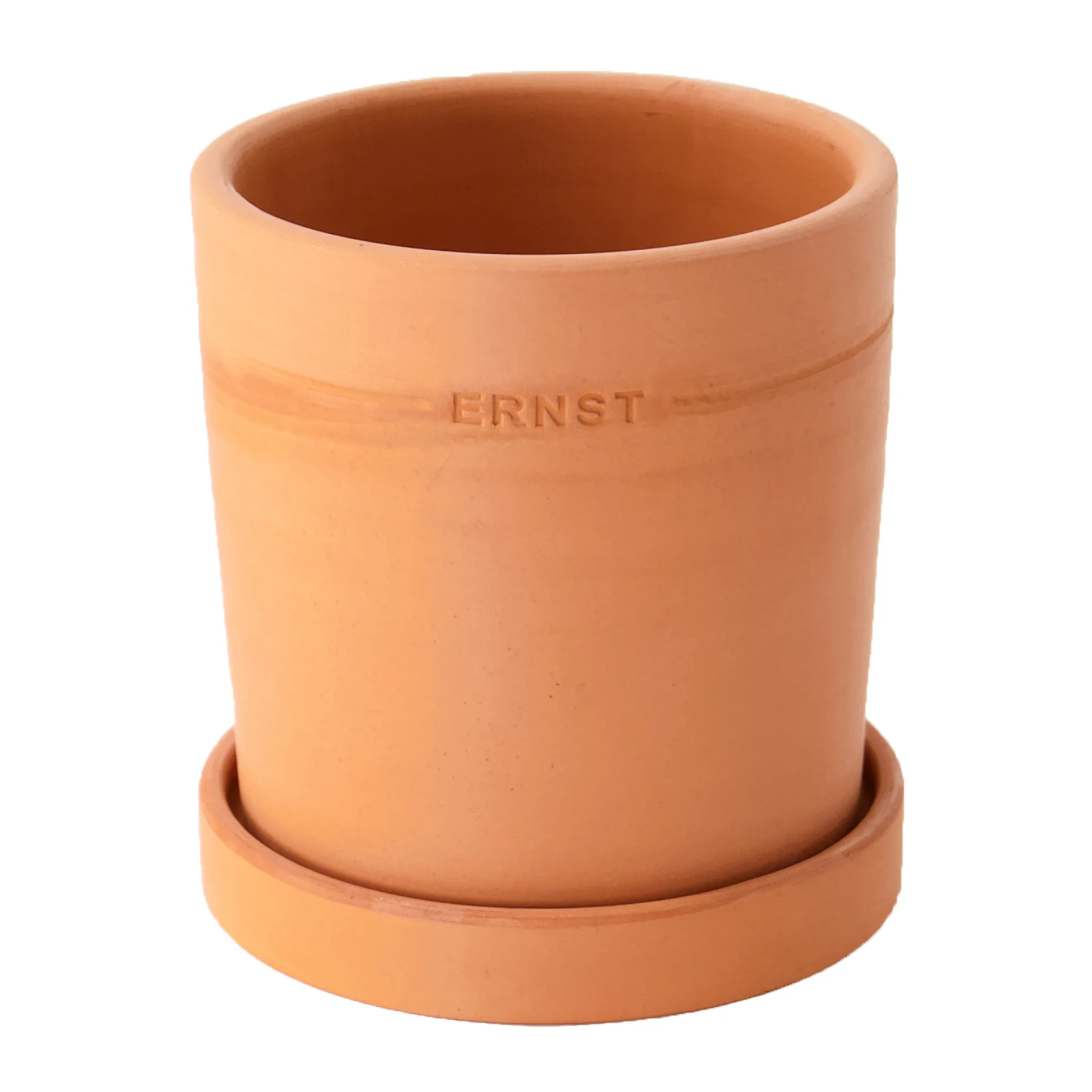 Maceta con plato Ernst terracota, Ø19 cm ERNST