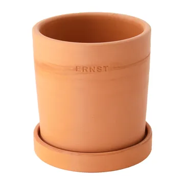 Maceta con plato Ernst terracota - Ø19 cm - ERNST
