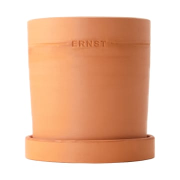 Maceta con plato Ernst terracota - Ø19 cm - ERNST