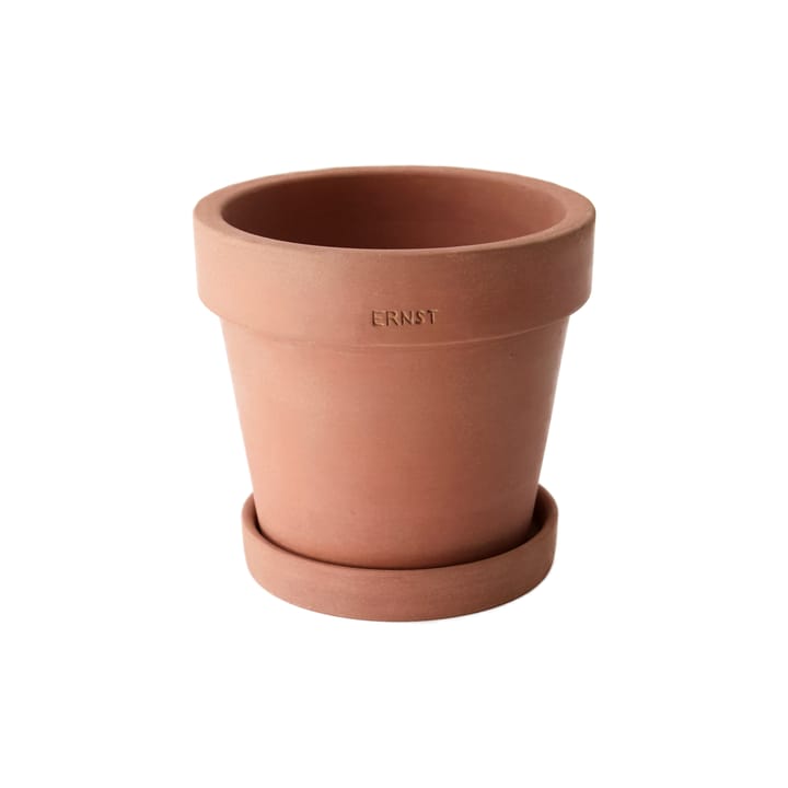 Maceta con plato Ernst terracota rústica, Ø17 cm ERNST