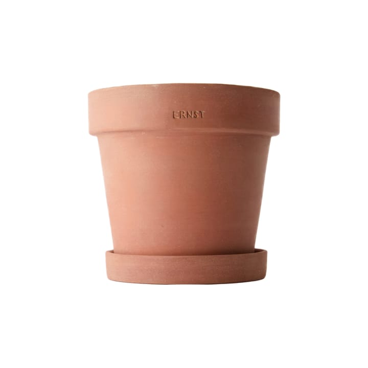 Maceta con plato Ernst terracota rústica, Ø17 cm ERNST