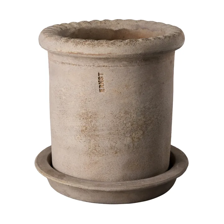 Maceta de terracota Ernst con plato - Ø16×16 cm - ERNST