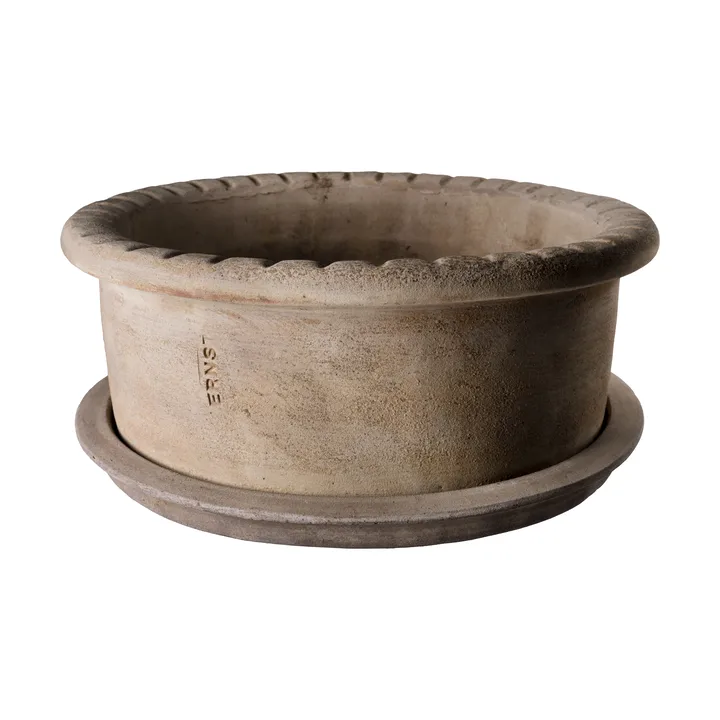 Maceta de terracota Ernst con plato - Ø33×12 cm - ERNST