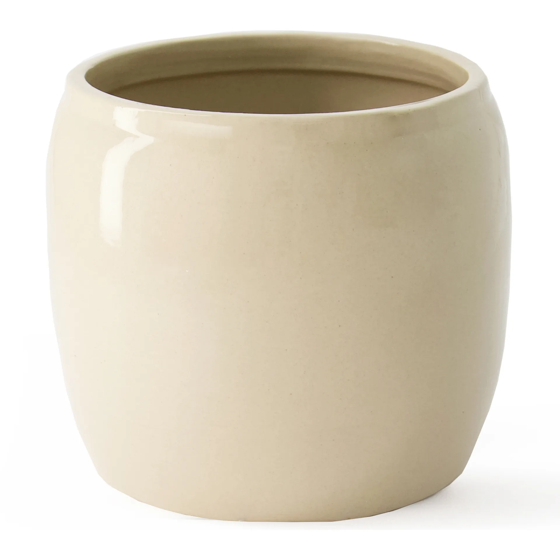 Maceta esmaltada Ernst Ø22,5 cm, Beige ERNST