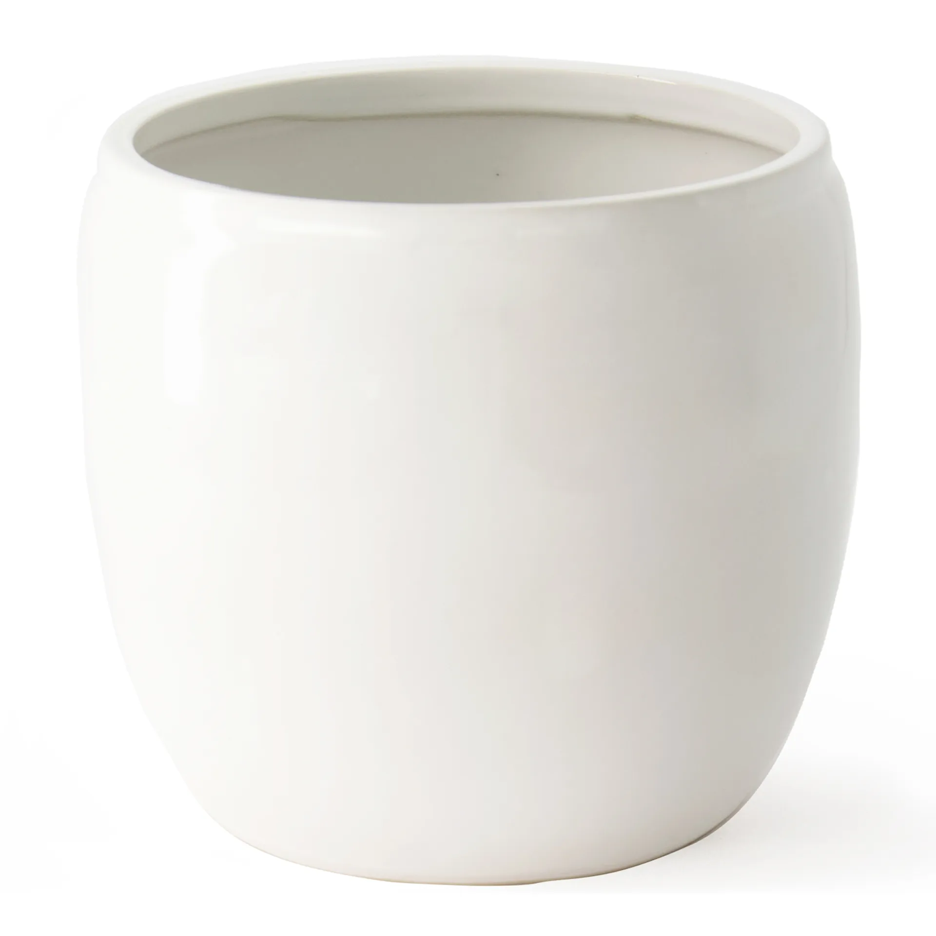 Maceta esmaltada Ernst Ø22,5 cm, blanco ERNST