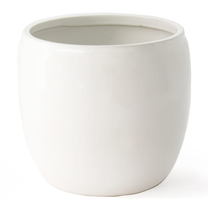 Maceta esmaltada Ernst Ø22,5 cm, blanco ERNST