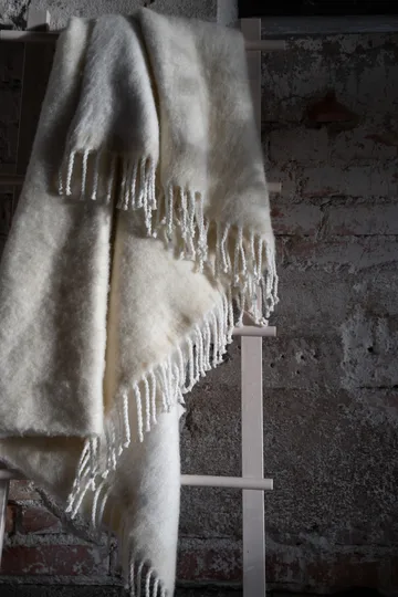 Manta Ernst con flecos 130x170 cm - Marfil - ERNST