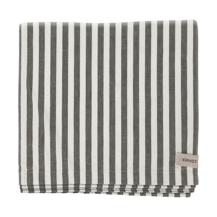 Mantel Ernst a rayas 145x300 cm - Verde-blanco - ERNST